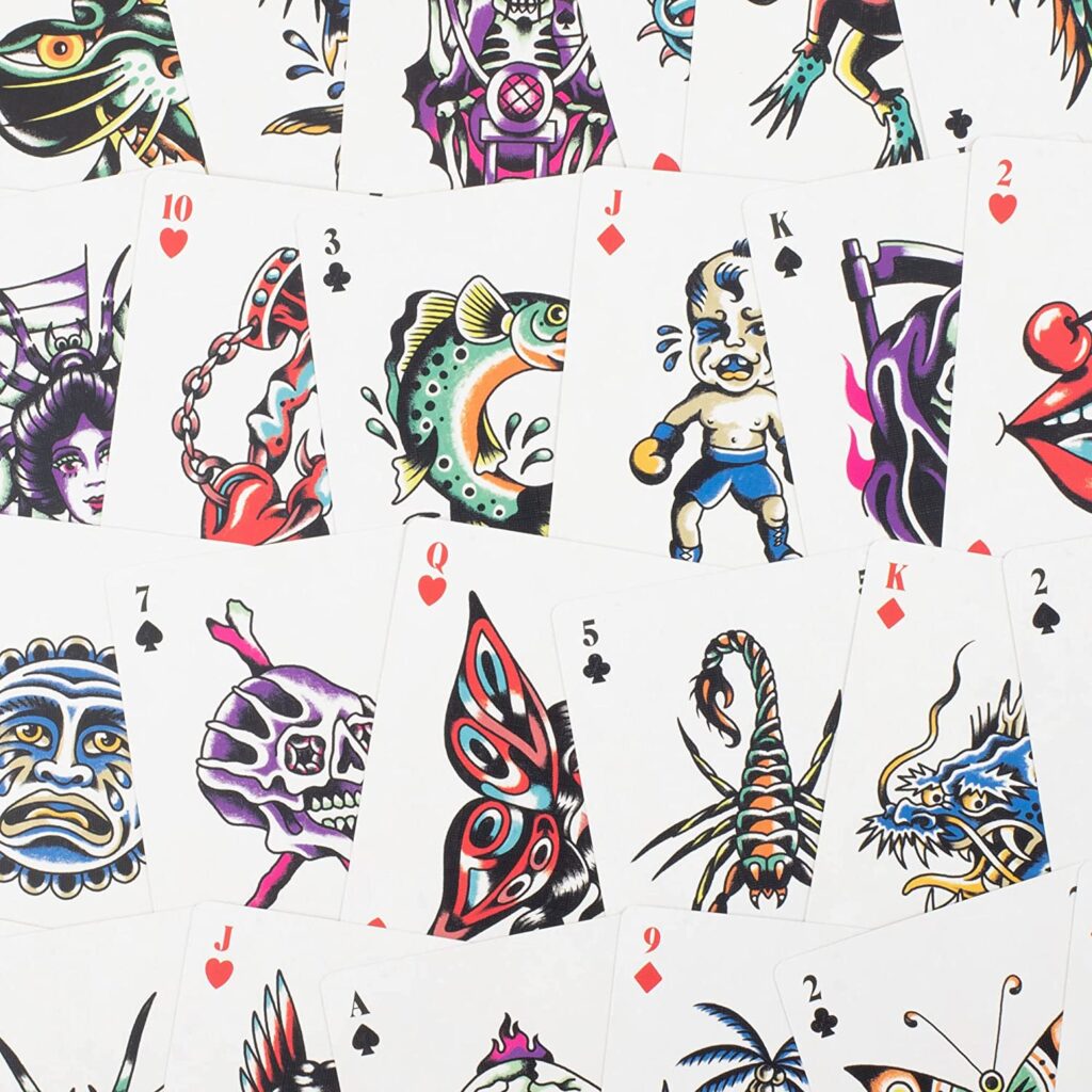 Laurence King Publishing Tattoo Playing Cards, text by The Tattoo Journalist